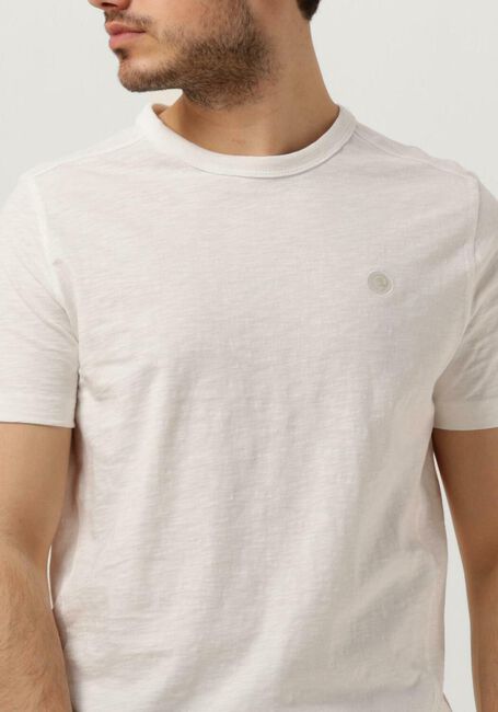 CAST IRON T-shirt SHORT SLEEVE R-NECK ORGANIC COTTON SLUB ESSENTIAL en blanc - large