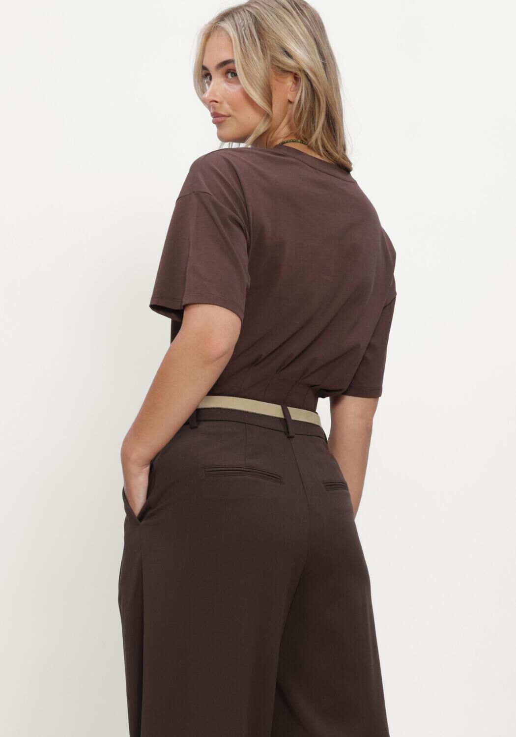 MSCH COPENHAGEN Haut MSCHKADANCE TEE en marron - large