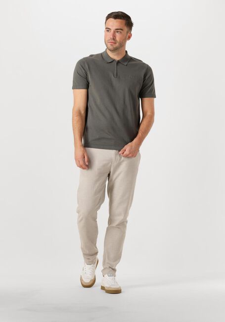 DSTREZZED Polo DORIAN ZIP POLO Vert foncé - large