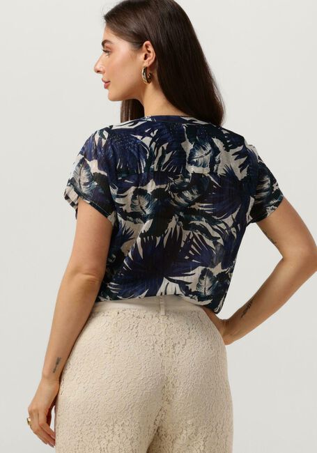 Blauwe LOLLYS LAUNDRY Top HEATHERLL TOP SS - large