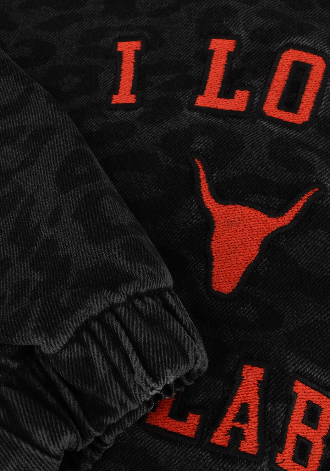 Grijze ALIX MINI Jack ANIMAL DENIM JACKET - large