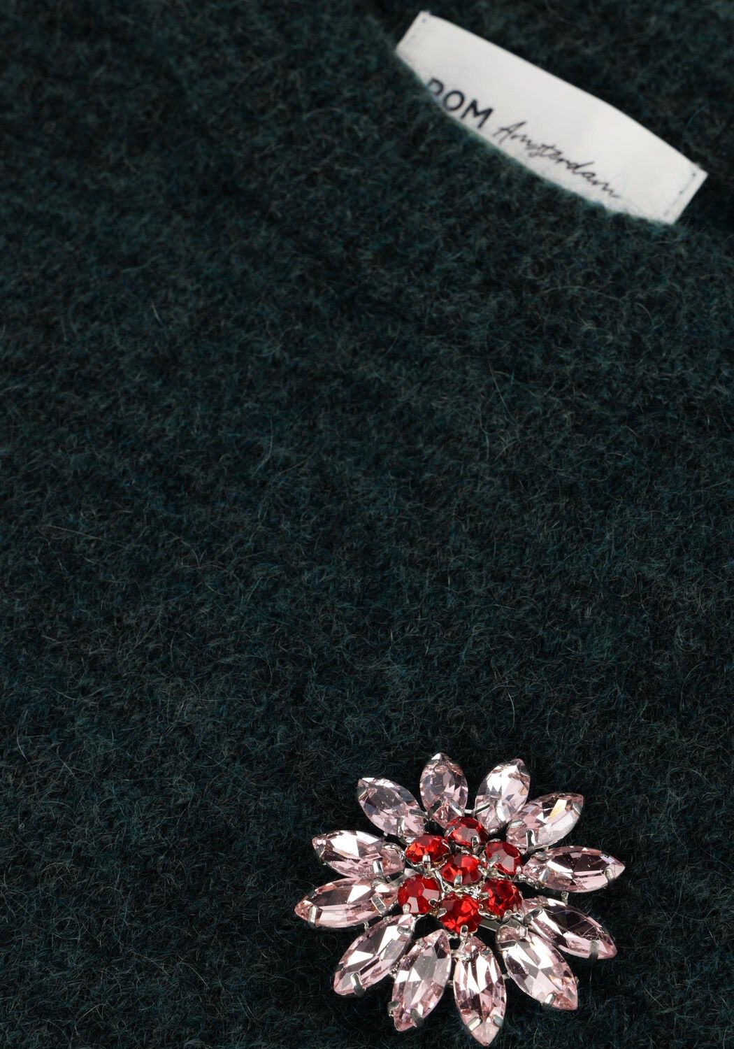 POM AMSTERDAM Pull TEAL GREEN en vert - large