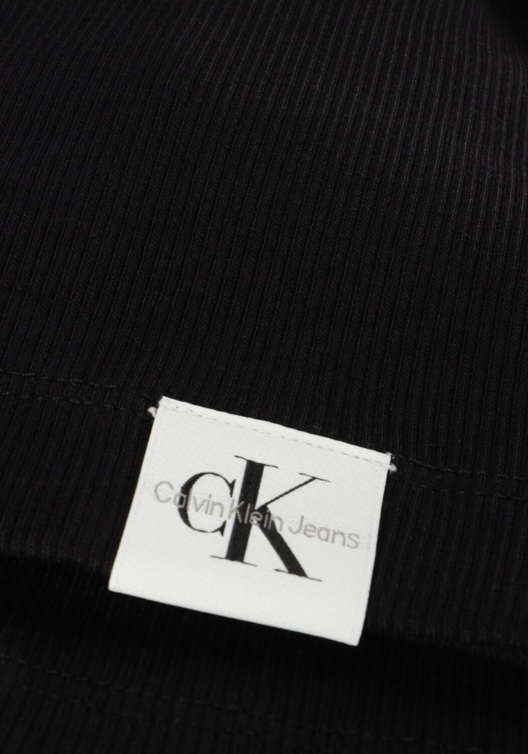 Zwarte CALVIN KLEIN Top RAB RIB TANK TOP - large