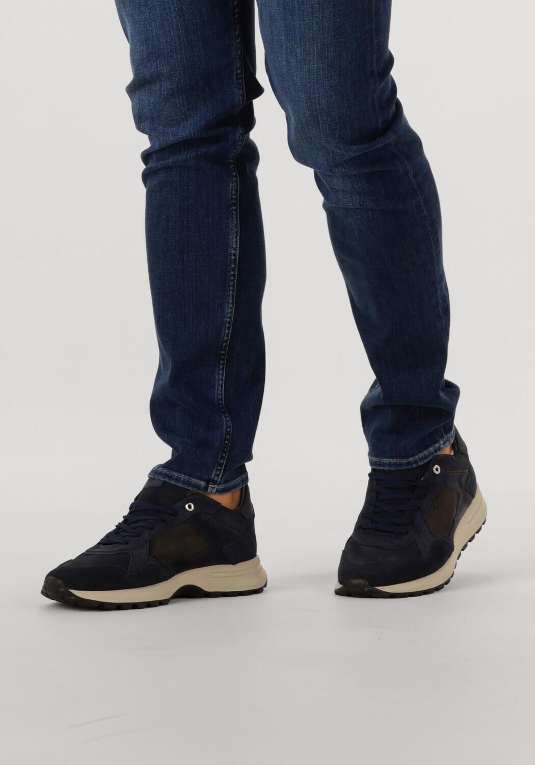 STEFANO LAURAN Baskets basses STAR 005 Bleu fonc&eacute; - large