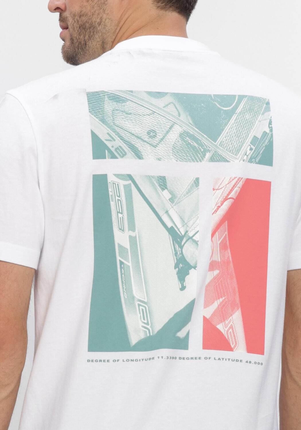 BOSS ORANGE T-shirt TE_GROOVE en blanc - large