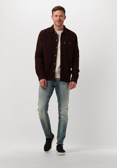 CAST IRON Pull CREWNECK COTTON HEATHER PLATED BLEND en beige - large