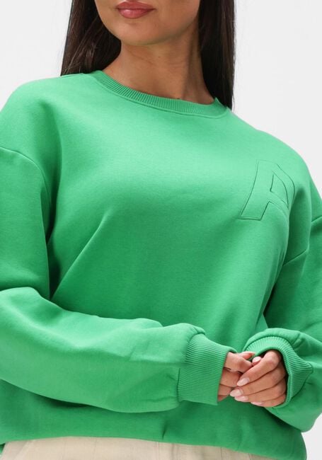 ALIX THE LABEL Chandail LADIES KNITTED EMBROIDERED A SWEATER en vert - large