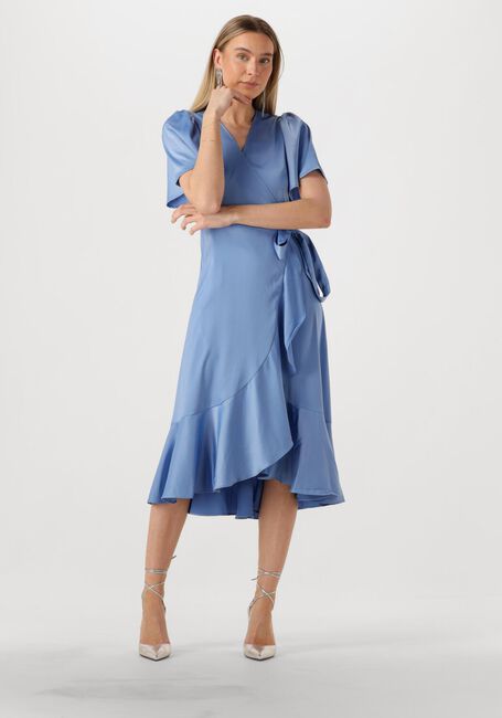 Y.A.S. Robe midi YASTHEA MIDI WRAP DRESS Bleu clair - large