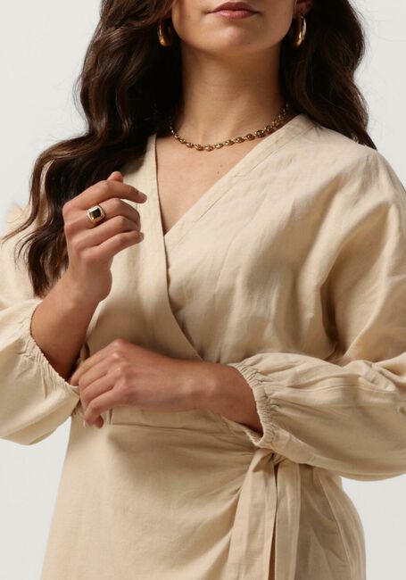 MSCH COPENHAGEN Mini robe MSCHMIRILLA 3/4 WRAP DRESS en beige - large