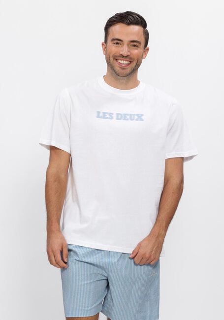 LES DEUX T-shirt BRADY LOGO T-SHIRT en blanc - large