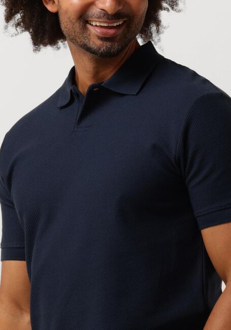 SELECTED HOMME T-shirt SLHMAURICE STRUCTURE SS POLO Bleu foncé - large