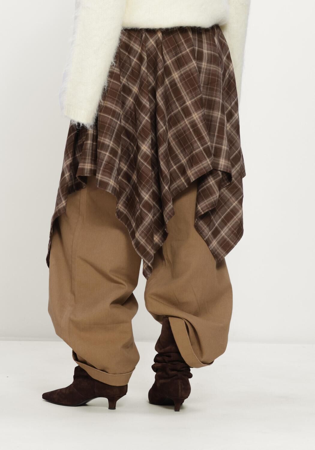 CO'COUTURE DAGNYCC CHECK TIE SKIRT Jupes en marron - large