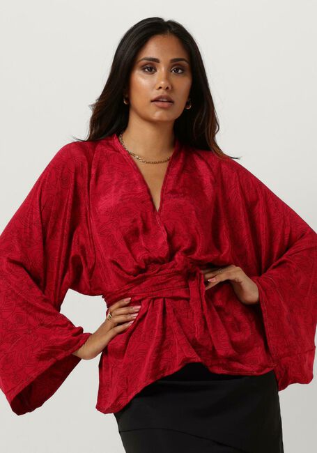 SISSEL EDELBO Blouse CLAIRE TOP en rouge - large