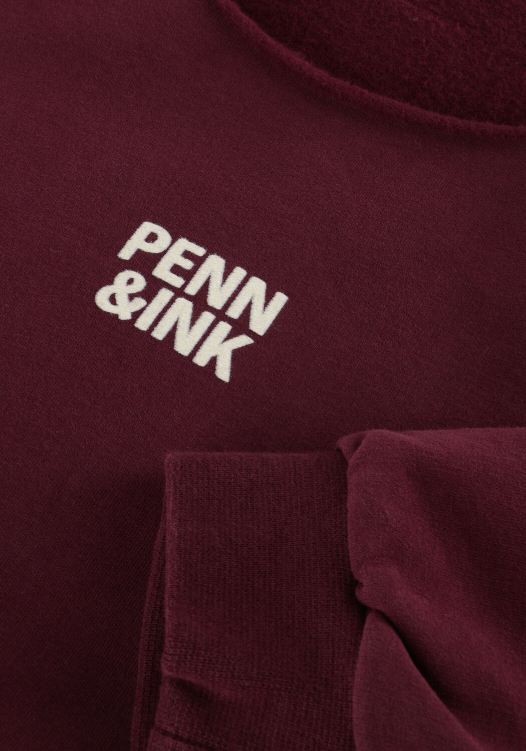 PENN & INK Pull SWEATER W25F1703 Bordeaux - large