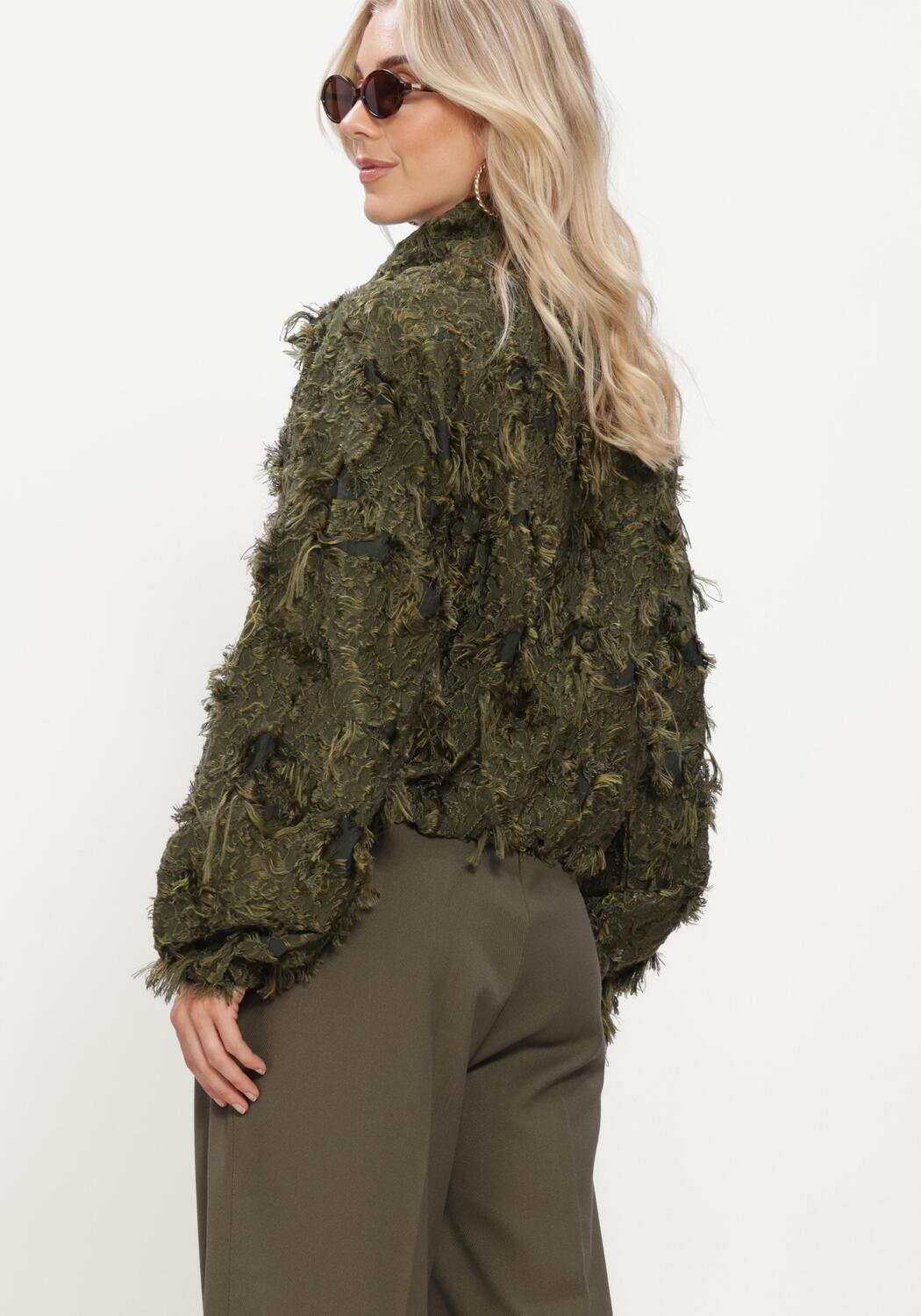 Groene COPENHAGEN MUSE Trui CMJANY-JACKET - large