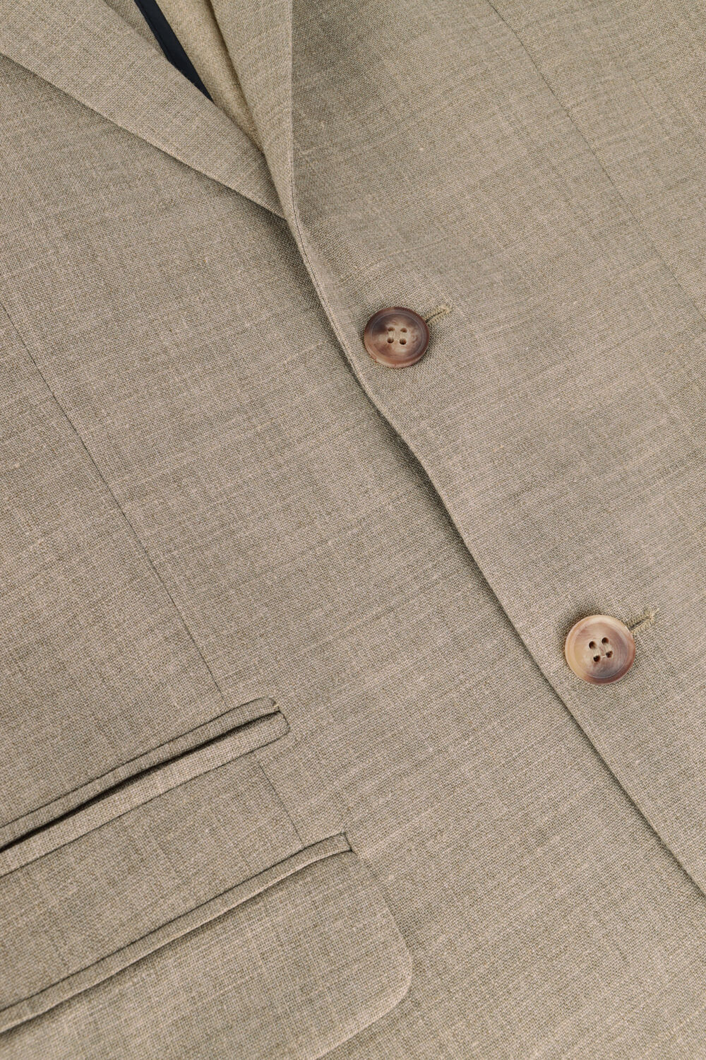 SELECTED MEN SLHSLIM-OASIS LINEN BLZ NOOS Vestons Sable - large