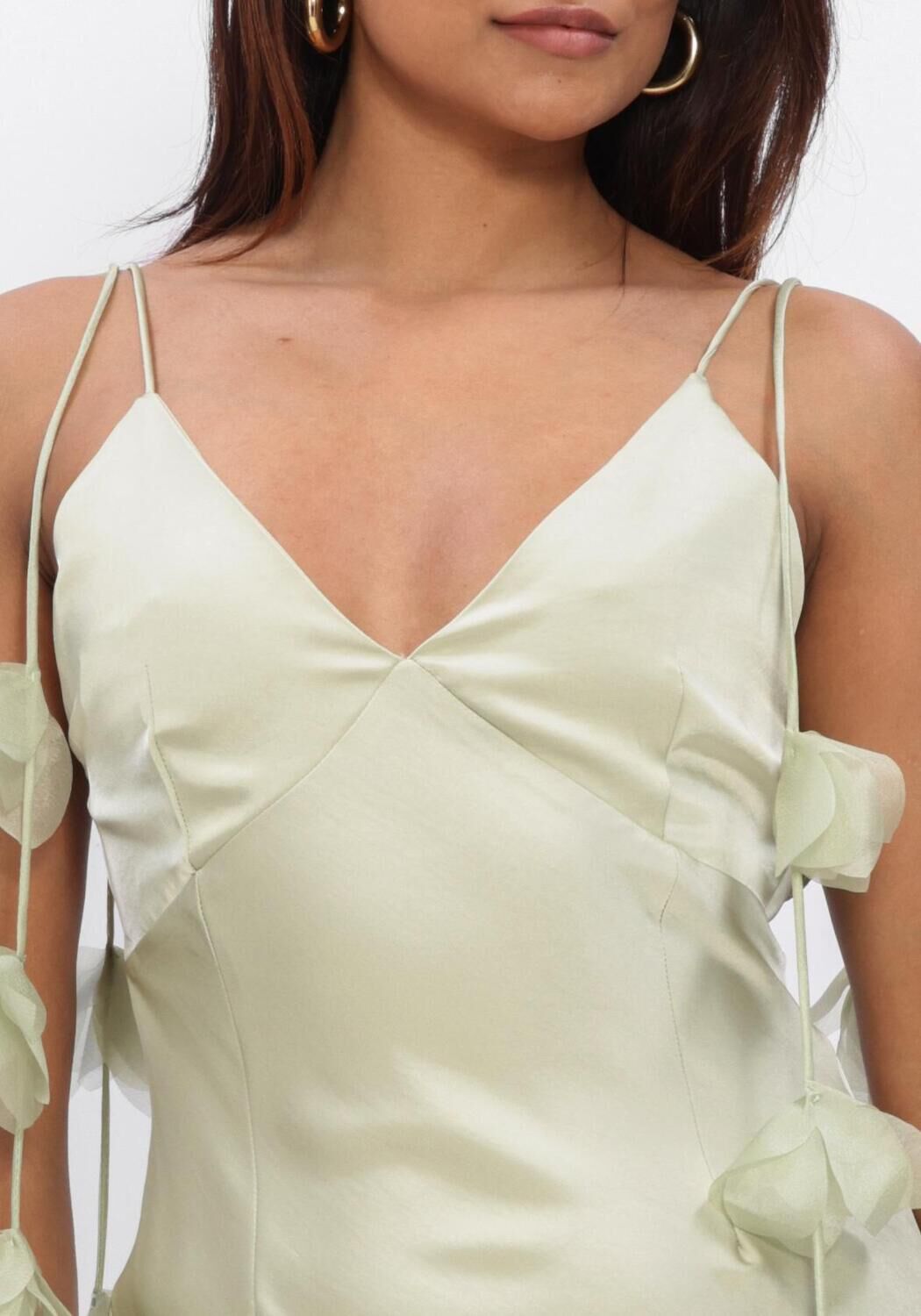 Mint NEO NOIR Maxi jurk COLLY HEAVY SATEEN DRESS - large