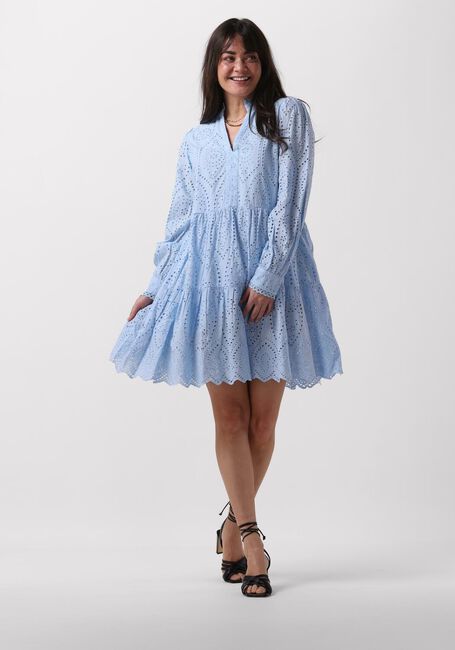 Lichtblauwe Y.A.S. Mini jurk YASHOLI LS DRESS S. - large
