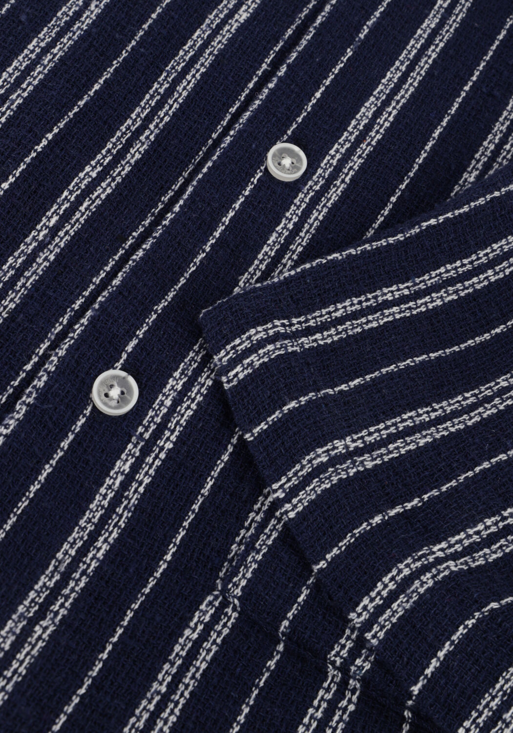 Donkerblauwe ANERKJENDT Casual overhemd AKLEO S/S DOBBY SHIRT - large