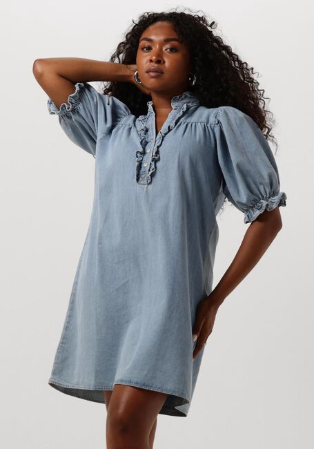NEO NOIR Mini robe ALMA DENIM DRESS Bleu clair - large