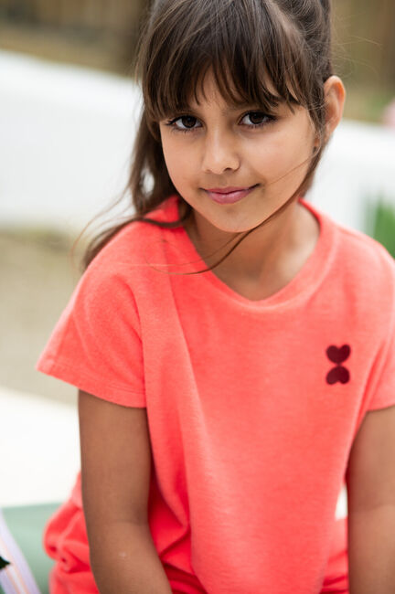 PETIT BLUSH T-shirt TOWEL TOP Corail - large