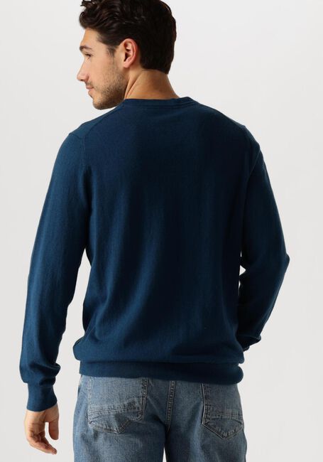 LYLE & SCOTT Pull COTTON MERINO CREW NECK JUMPER en bleu - large