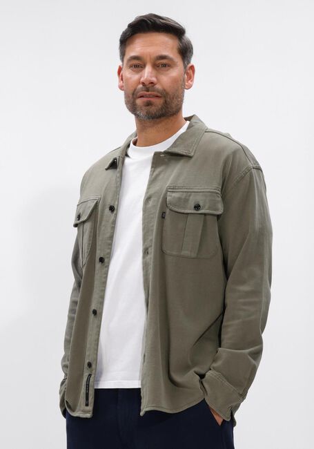BUTCHER OF BLUE Surchemise PHIL JERSEY OVERSHIRT Kaki - large