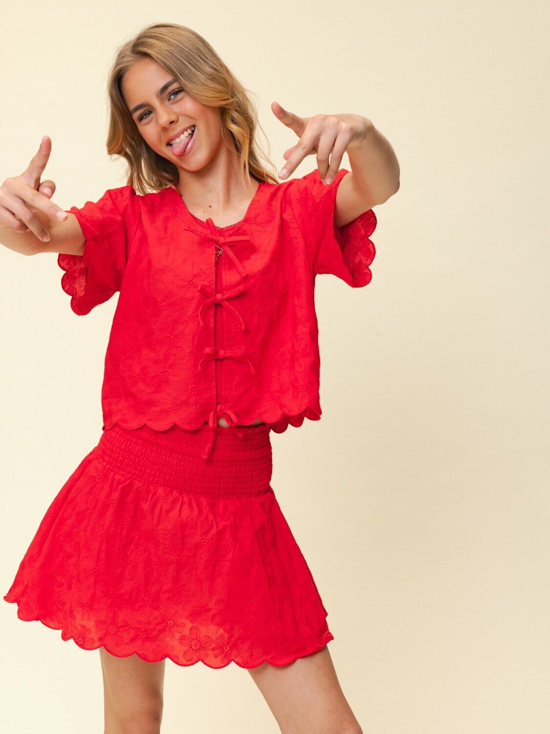 LOOXS 10sixteen Haut 2611-5121 en rouge - large