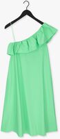 Groene SECOND FEMALE Midi jurk JUTTA ONE SHOULDER DRESS