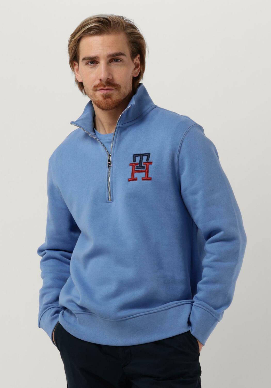 Blauwe tommy trui clearance