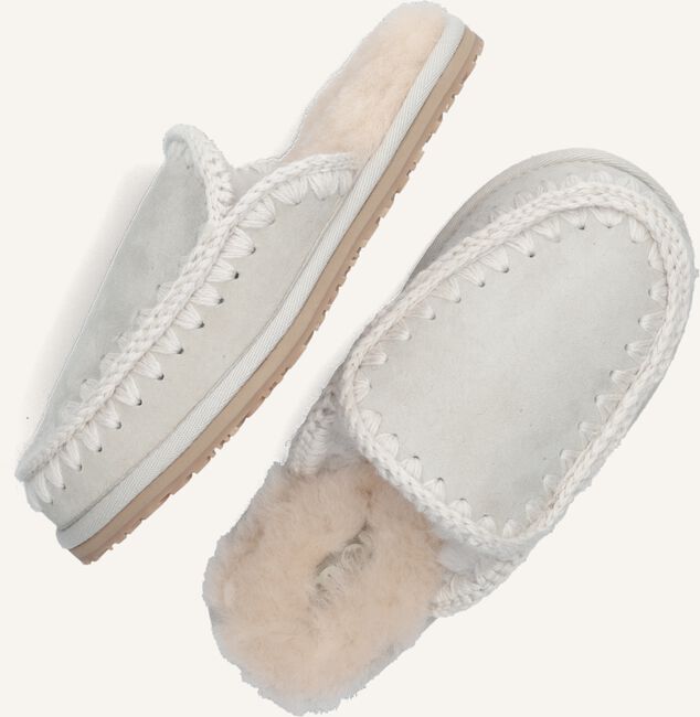 Zilveren MOU Pantoffels SLIPPER FULL ESKIMO STITCH Zilveren MOU Pantoffels SLIPPER FULL ESKIMO STITCH - large