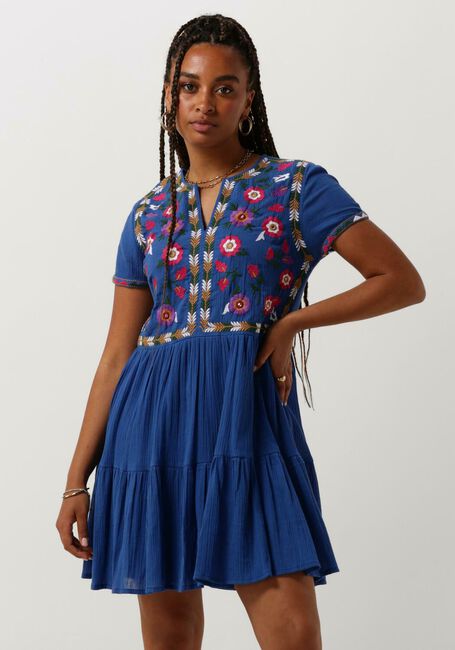 LOUIZON Mini robe ONTOP en bleu - large