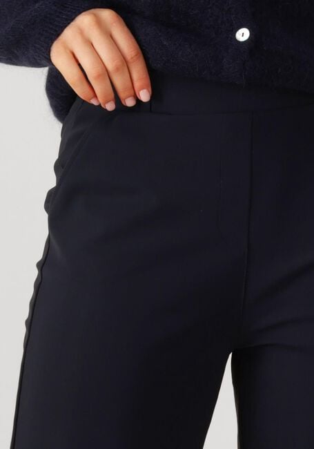 Donkerblauwe STUDIO ANNELOES Wijde broek LEXIE BONDED TROUSERS - large