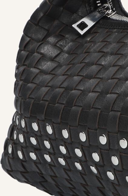 Zwarte NÚNOO Schoudertas DANDY BRAIDED RIVET Zwarte NÚNOO Schoudertas DANDY BRAIDED RIVET - large
