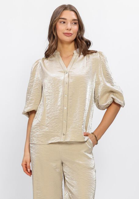 NUKUS ROSIE BLOUSE SHINY Blouses en beige - large