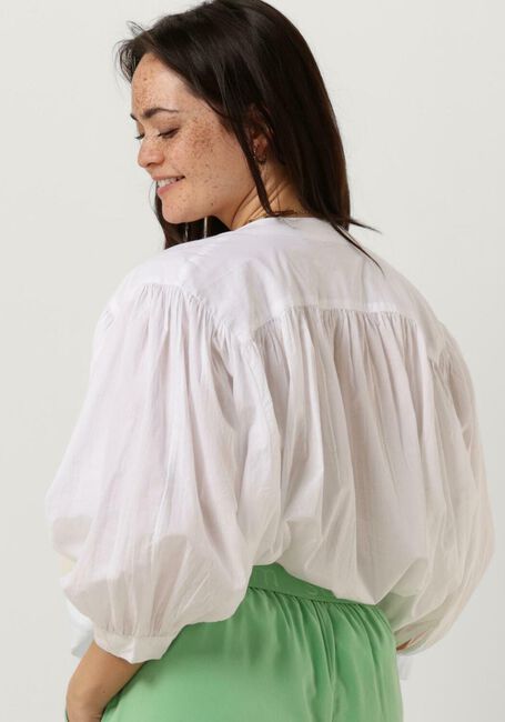 Witte SUMMUM  BLOUSE COTTON VOILE - large