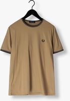 FRED PERRY T-shirt TWIN TIPPED T-SHIRT Kaki