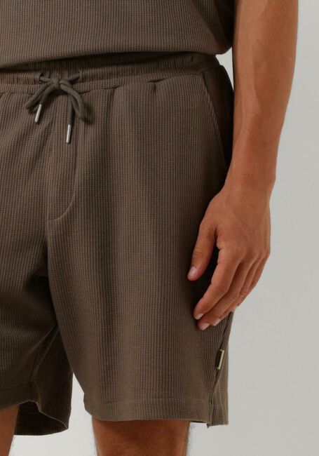 WOODBIRD Pantalon courte WBBOMMY WAFFEL SHORTS en marron - large