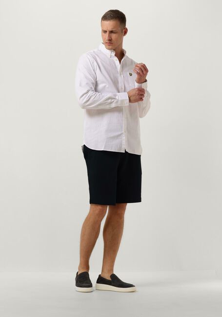 Witte LYLE & SCOTT Casual overhemd COTTON LINEN BUTTON DOWN SHIRT - large