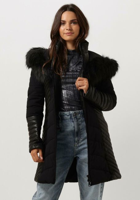 Zwarte GUESS Gewatteerde jas NEW OXANA JACKET 1 - large