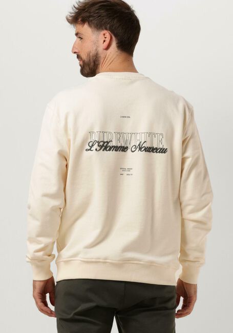 PUREWHITE Pull CREWNECK WITH FRONT PRINT AND BACK ARTWORK Écru - large