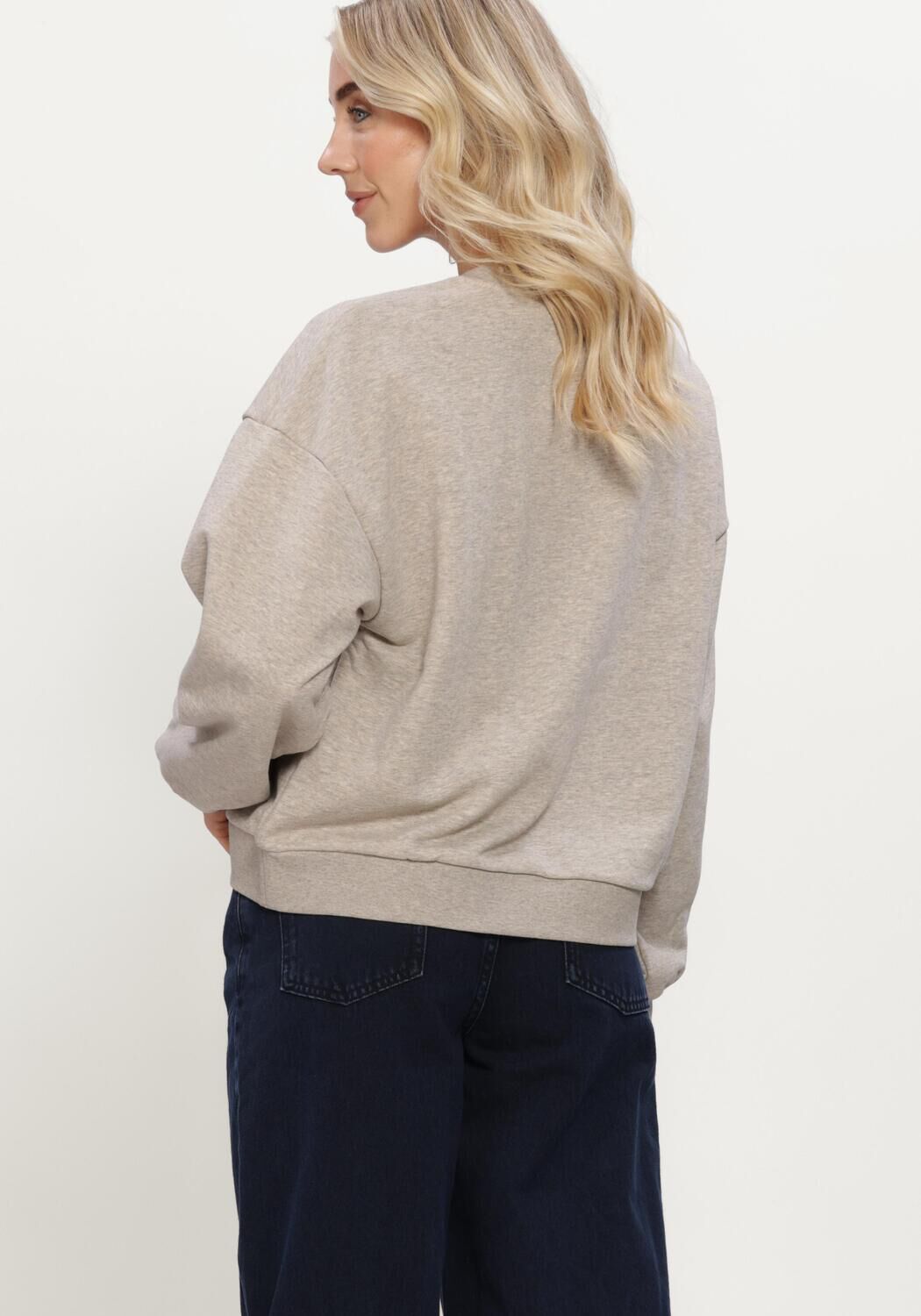 MSCH COPENHAGEN Chandail MSCHBRAWLEY BRIENA LOGO SWEATSHIRT en beige - large