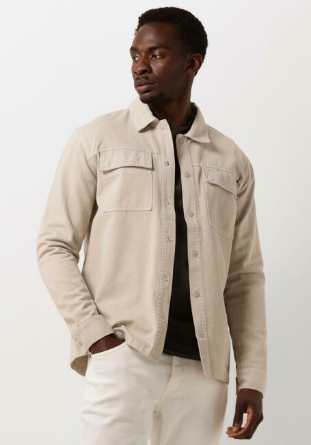 PURE PATH Surchemise TWILL SHIRT WITH CHEST POCKETS AND GARMENT DYE Sable - large