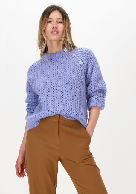 Paarse Y.A.S. Trui YASIRISO LS KNIT PULLOVER - large