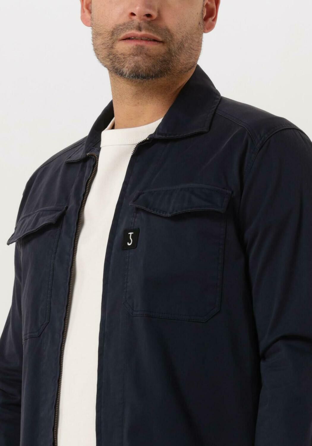 BUTCHER OF BLUE Surchemise SURFACE OVERSHIRT Bleu fonc Omoda