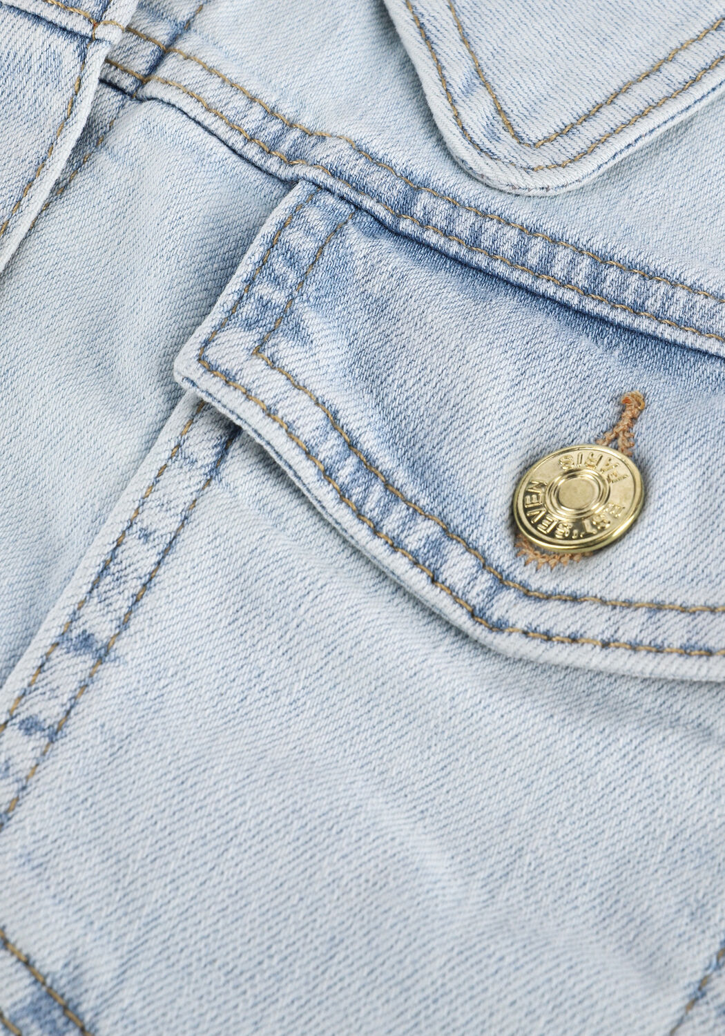 EST'SEVEN Veste en jean EST&rsquo;JANE JEANS JACKET Bleu clair - large