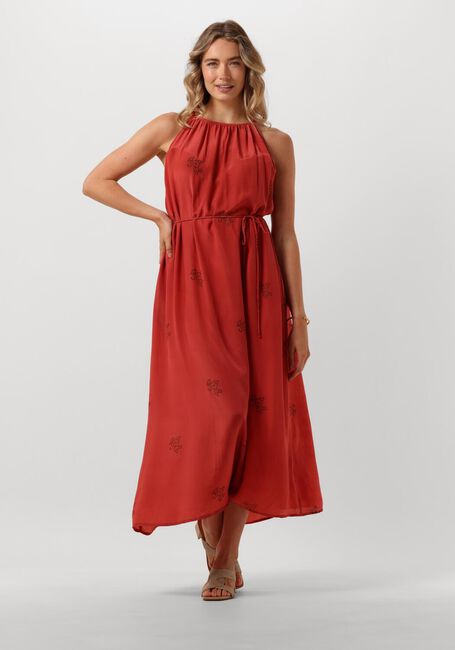 SISSEL EDELBO Robe midi MERIDA SILK STRAP DRESS en rose - large