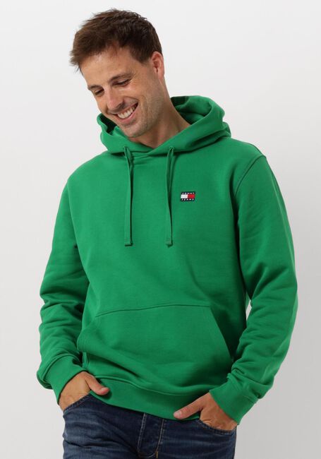TOMMY JEANS Chandail TJM REG BADGE HOODIE en vert - large