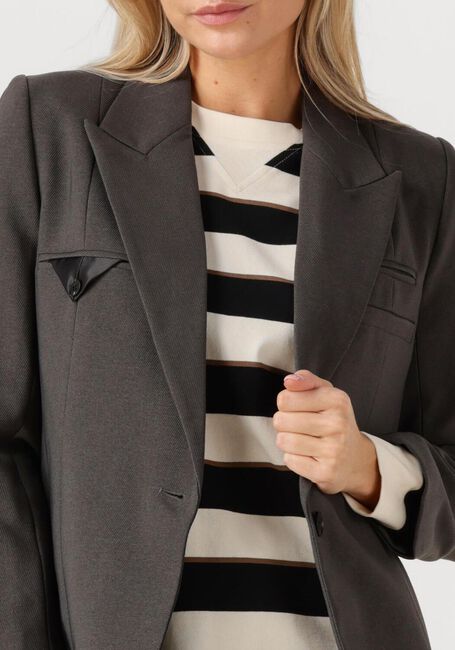 Donkergrijze HAUTE L'AMITIÉ Blazer EMERALD SINGLE BLAZER - large