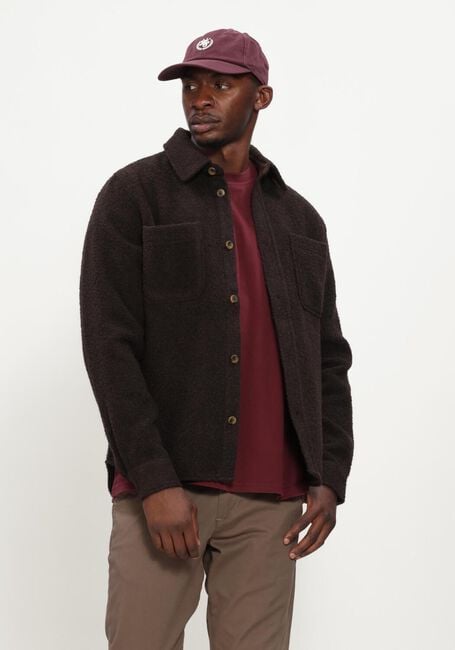 LES DEUX Surchemise BOUCL&Eacute; OVERSHIRT en marron - large